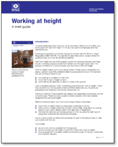 working at height HSE document
